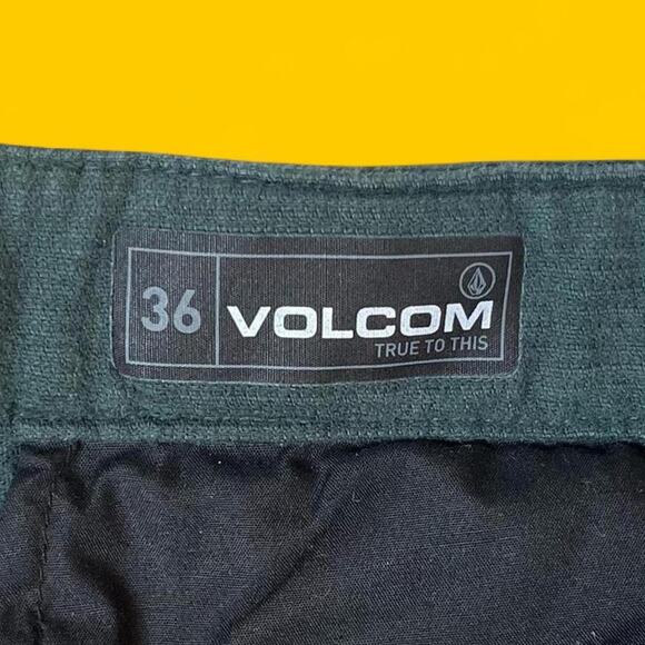 Volcom Corduroy Pants Green Size 36 Straight Fit - Picture 2 of 7